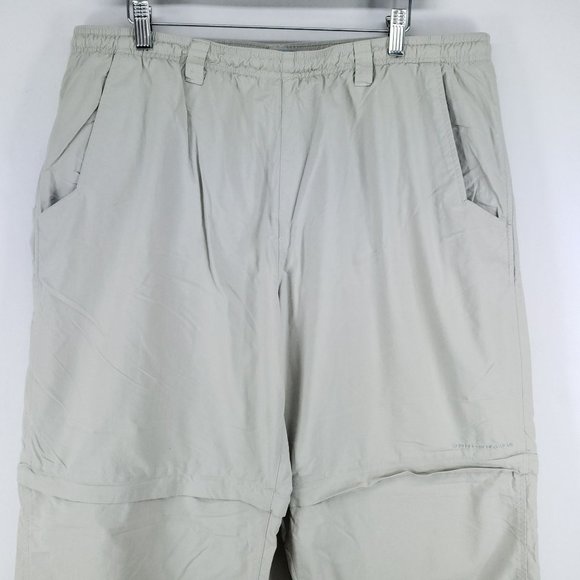 Columbia Light Weight Convertible Pants Men's Sz XLx32 Tan - Picture 2 of 7
